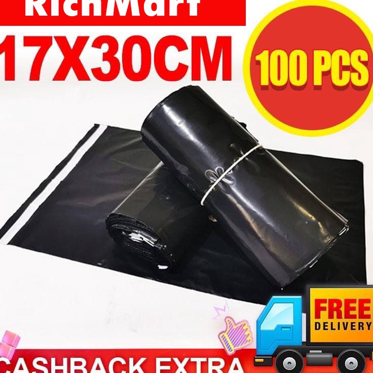 

Kejutan Promo Richmart Polymailer 1 Pcs 17x3 Cm Hitam Glossy Plastik Ppolymailer Glossy Black