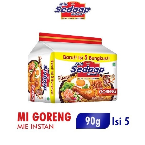 

New Arrival Sedaap Mie Instan Goreng Isi 5 Bag 9 gr