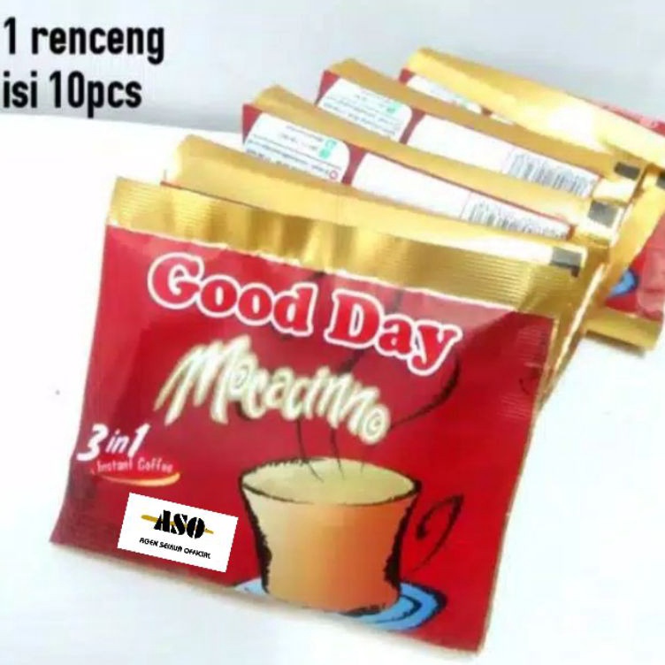 

Check Here GOOD DAY MOCCACINO sachet 2 gram Renceng ISI 1