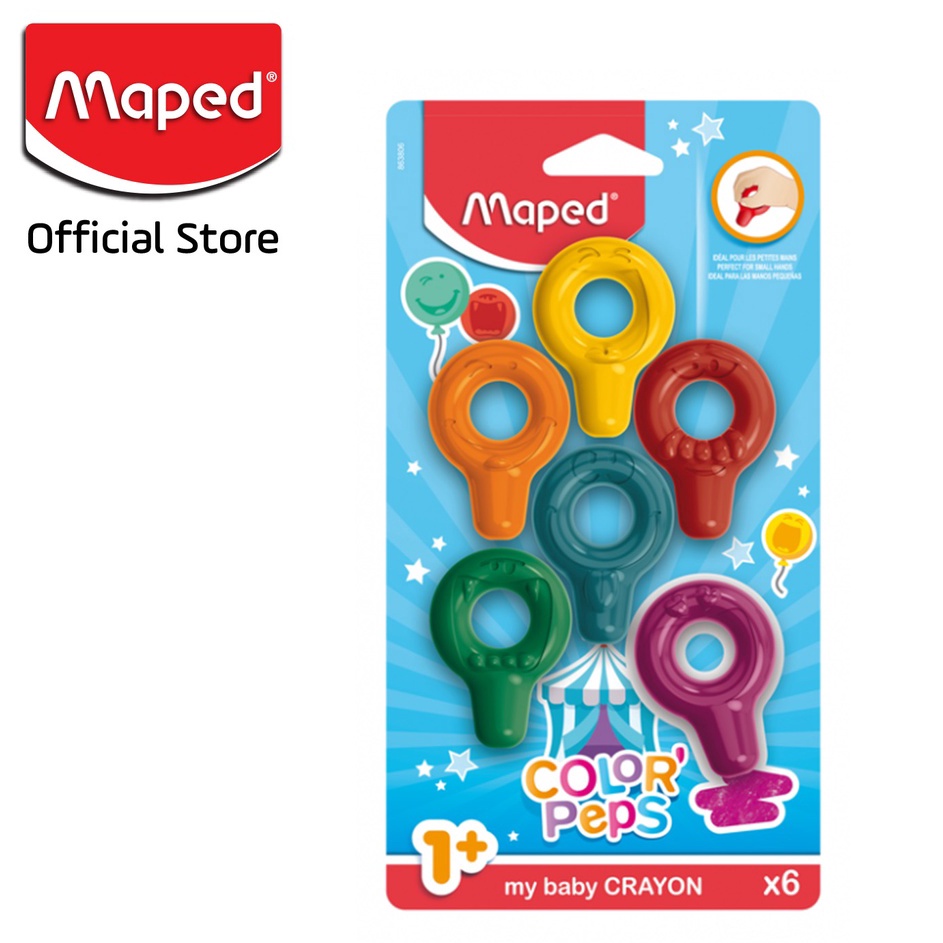 

Garansi Uang Kembali Maped Baby Crayons Blister Card Set 6