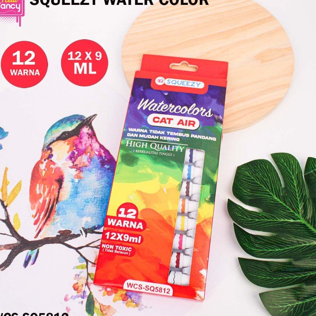 

Murah Sekarang Cat Air Water Color Paint Set 12 Warna 9 ML