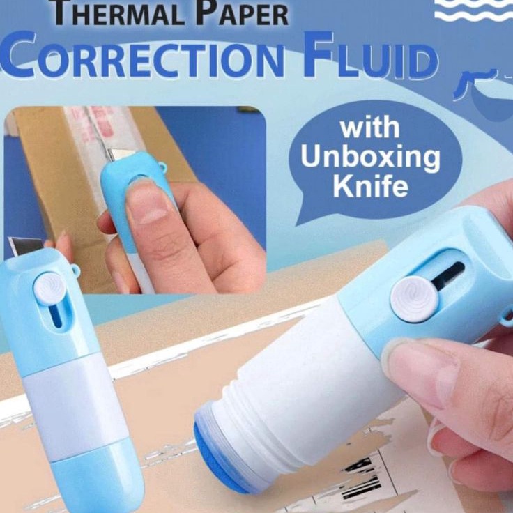 

Borong Untung Box Opener Roller Stamp Cutter Pembuka dan Penghapus Resi Paket