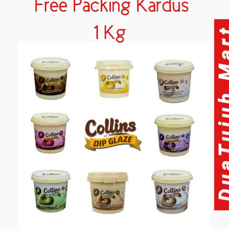 

Belanja Hore Collins Dip Glaze CoklatGreenteaStrawberry Tiramisu SusuTaro CappucinoCheeseChoco Cruncy 1 Kg Free Packing Kardus