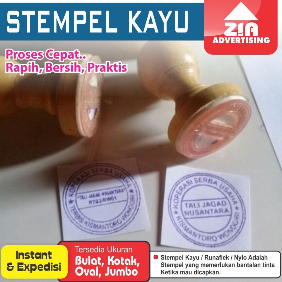 

Free Ongkos Kirim stempel kayu stempel runaflek free design