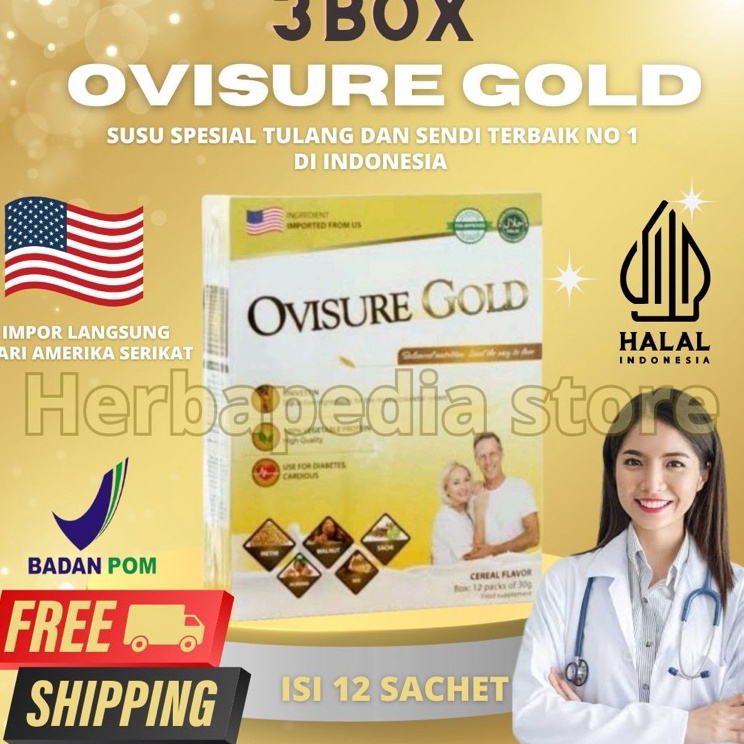 

Semangat Abis OVISURE GOLD SUSU OBAT TULANG DAN SENDI ASLI 1 ORIGINAL