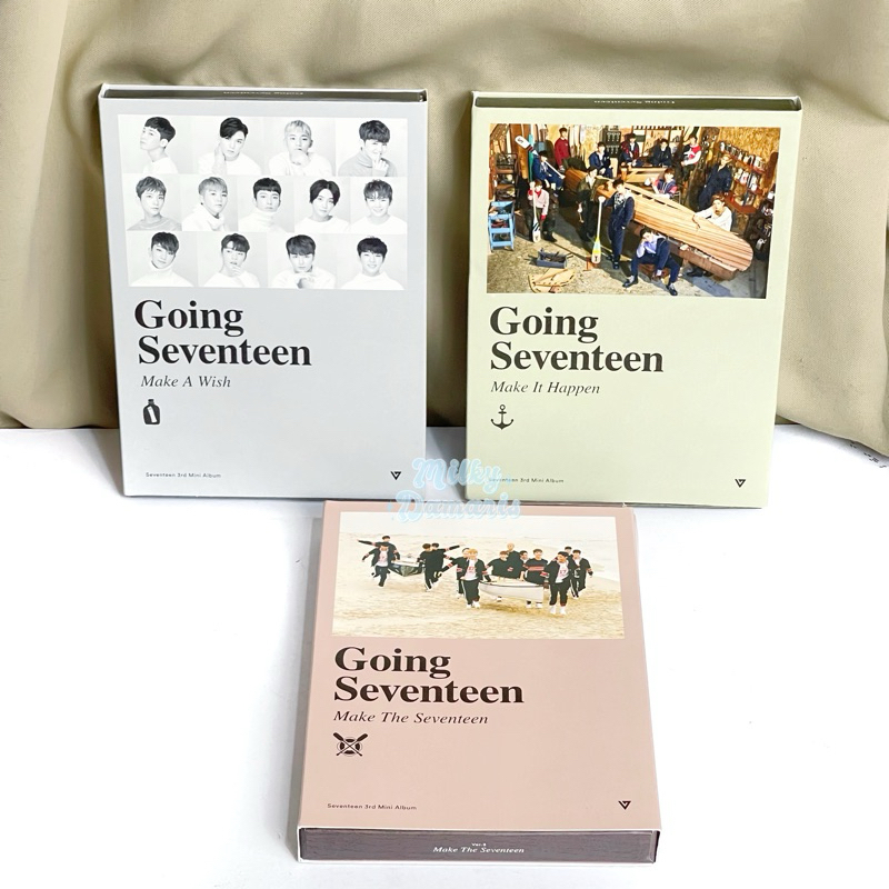 (Ready Stock) Album Only Official Going Seventeen • Make wish ver Make The Seventeen ver Make it hap