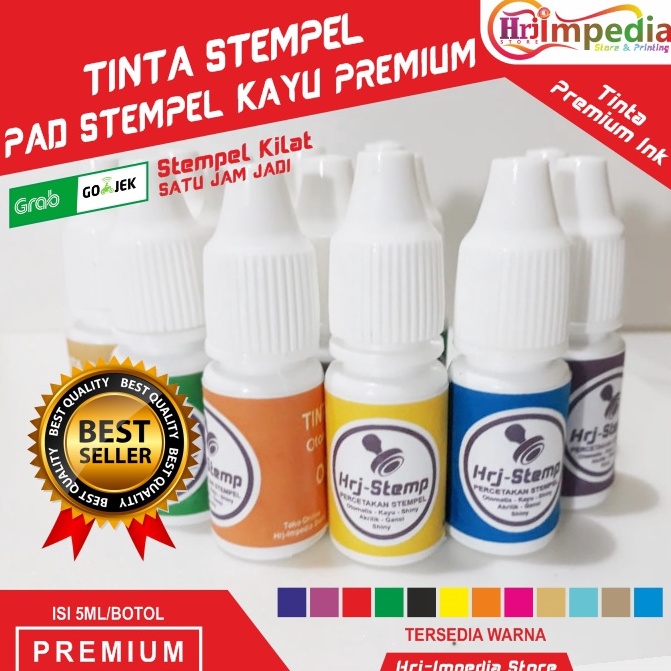

Best Quality Tinta stamp pad premium Tinta stempel kayu Tinta stempel bak bantalan tinta premium 5ml