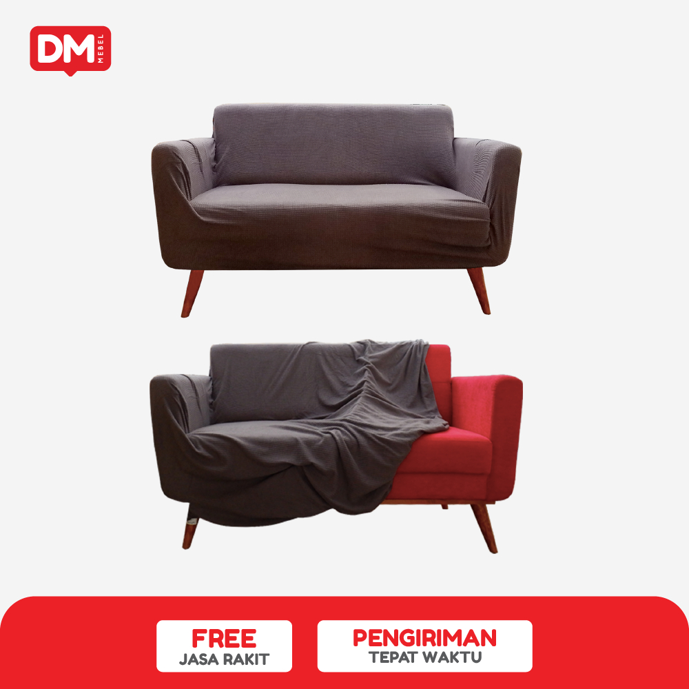 DM Mebel Cover Sofa 2 Seater Anti Slip