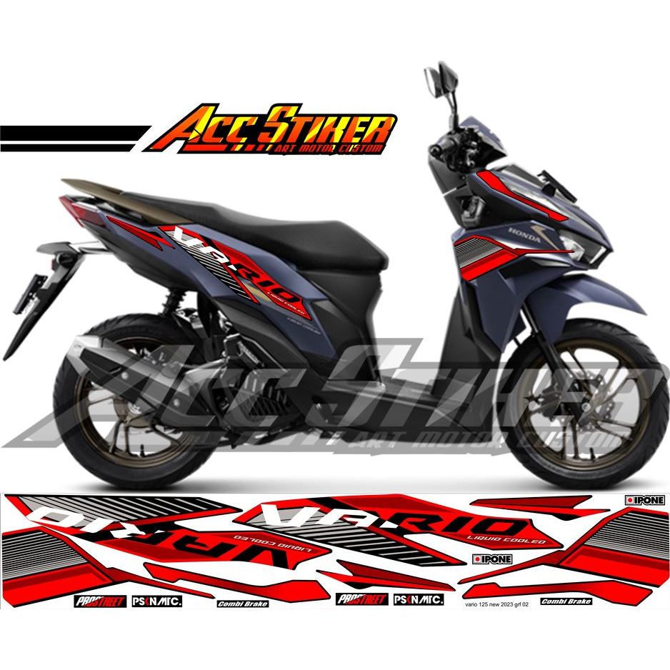 Striping Vario 125 New 2023/Stiker Honda Clik/Malaysia/Thailand/Vario 125 New 2023