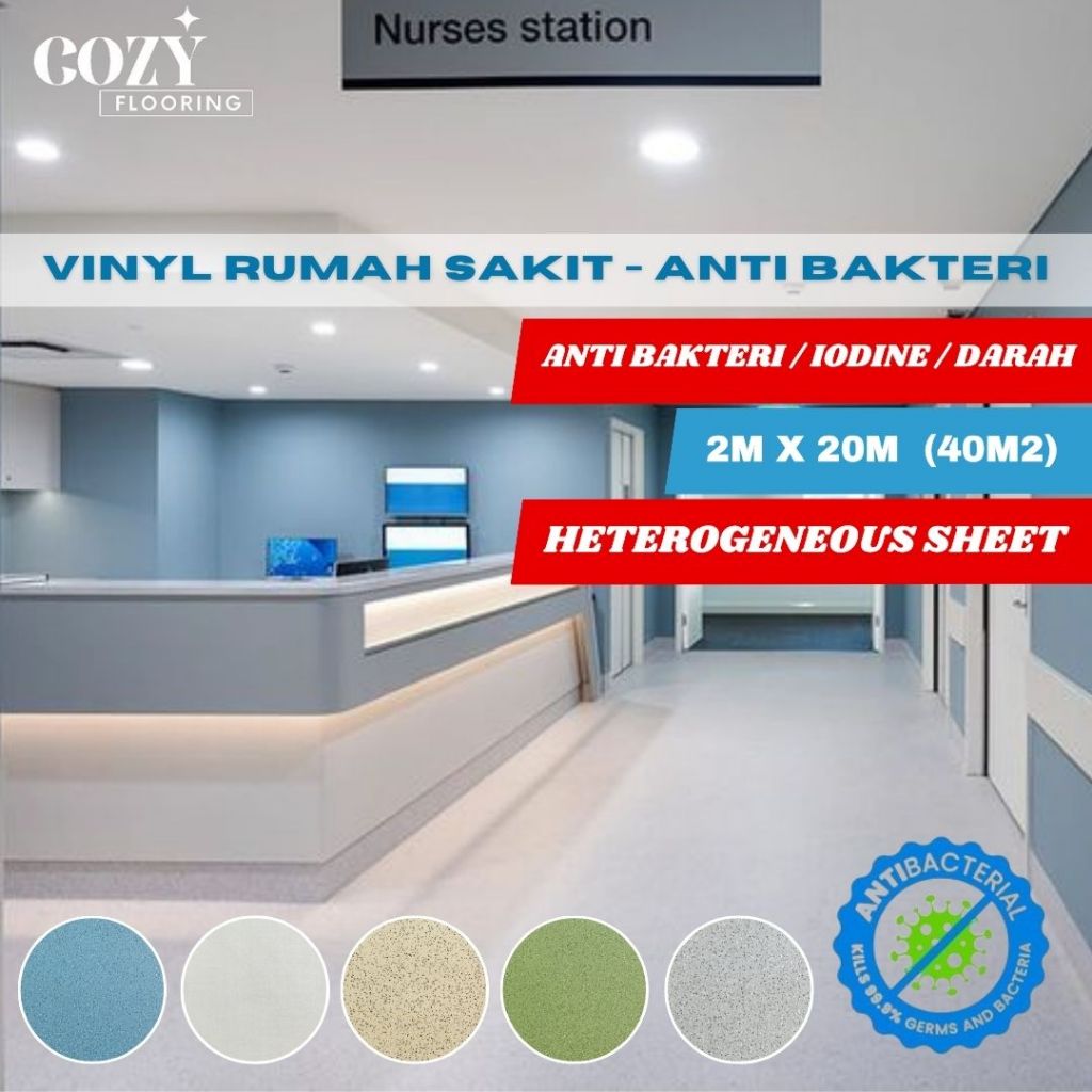 Karpet Vinyl Roll Rumah Sakit ANR / ANTI BAKTERI / Vinyl Klinik
