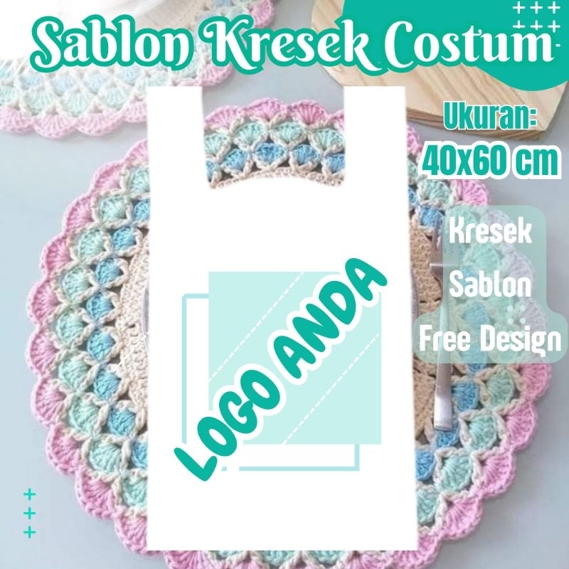 Sablon Plastik JUMBO 40x60cm/sablon kresek/plastik sablon jumbo