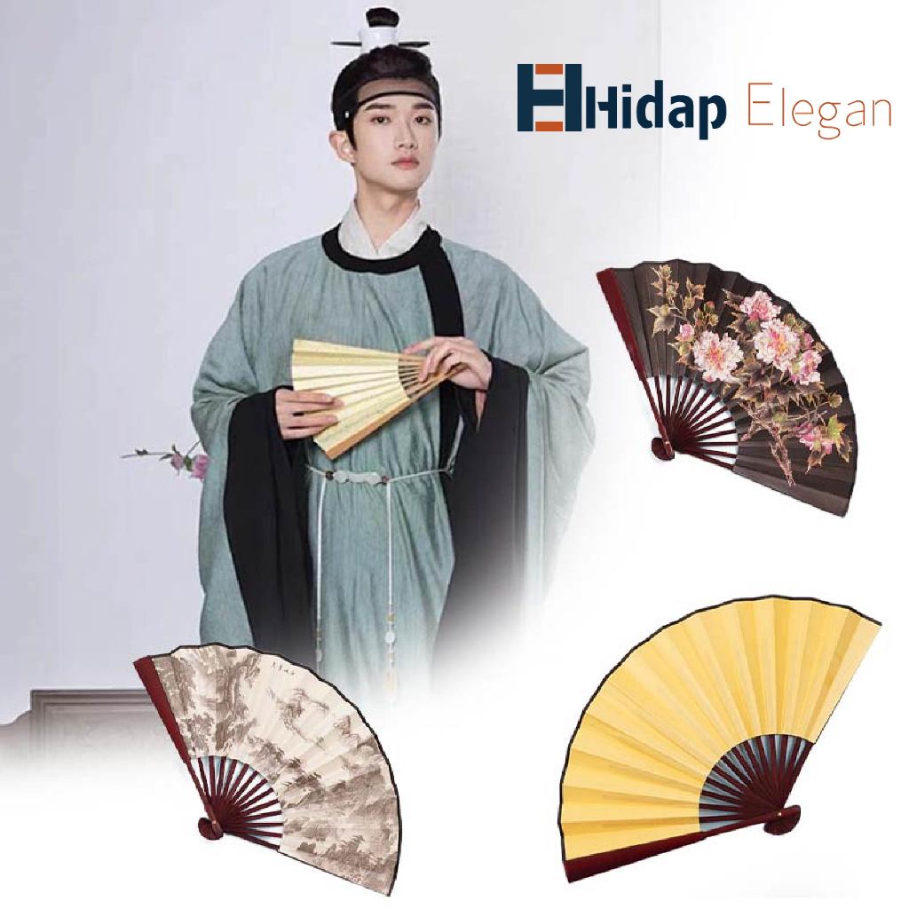 Kipas Lipat China Tradisional Kipas Motif Lukisan Cina Oriental,Kipas Lipat Cina Kuno Klasik