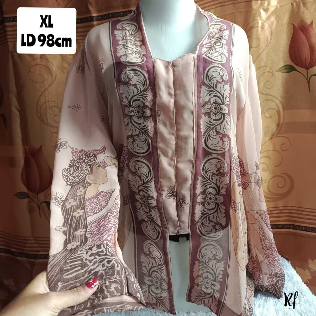 Kebaya Ready / Kebaya Sifon Bordir dan Wayang / Kebaya Bali