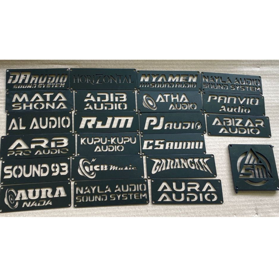 Emblem Plat Besi Custom Nama