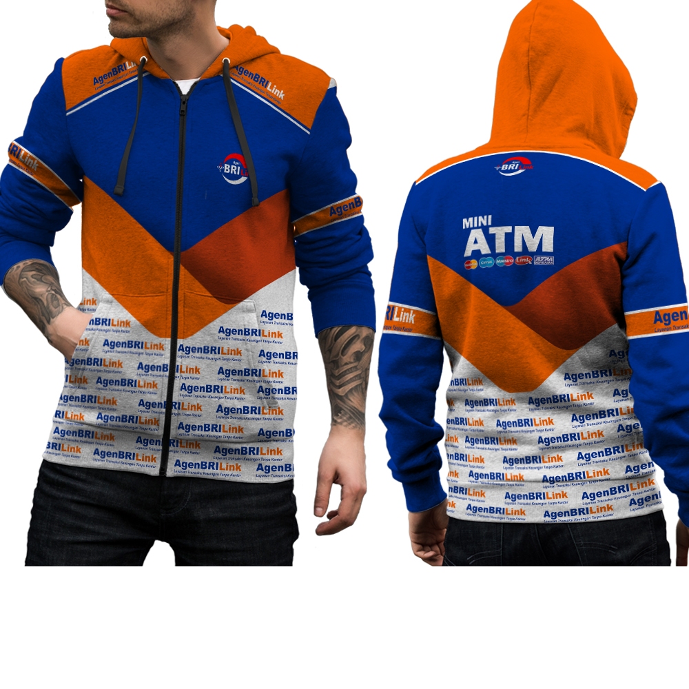 JAKET BRILINK FULL PRINTING / JAKET HOODIE AGEN BRILINK FULL PRINTING