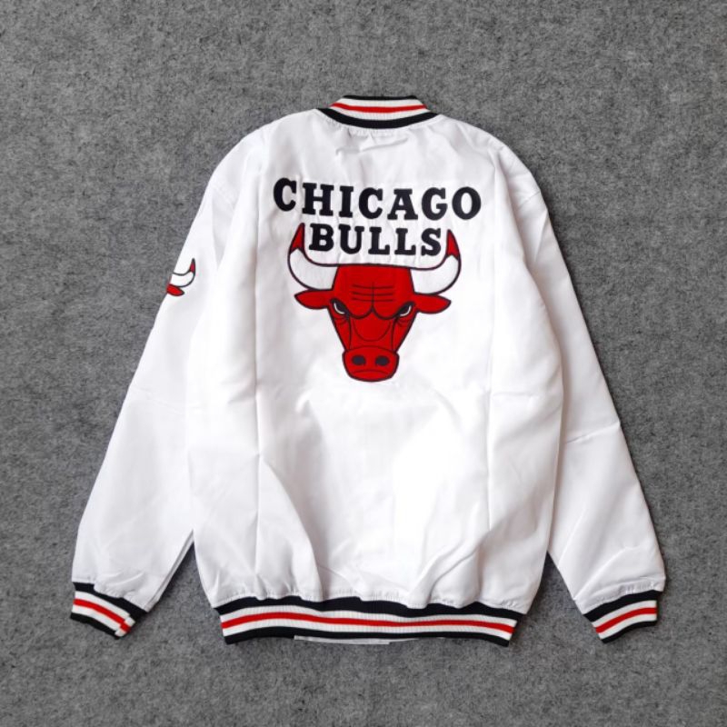 VARSITY JACKET NBA CHICAGO BULLS BIG LOGO BORDIR FULL TAG PREMIUM