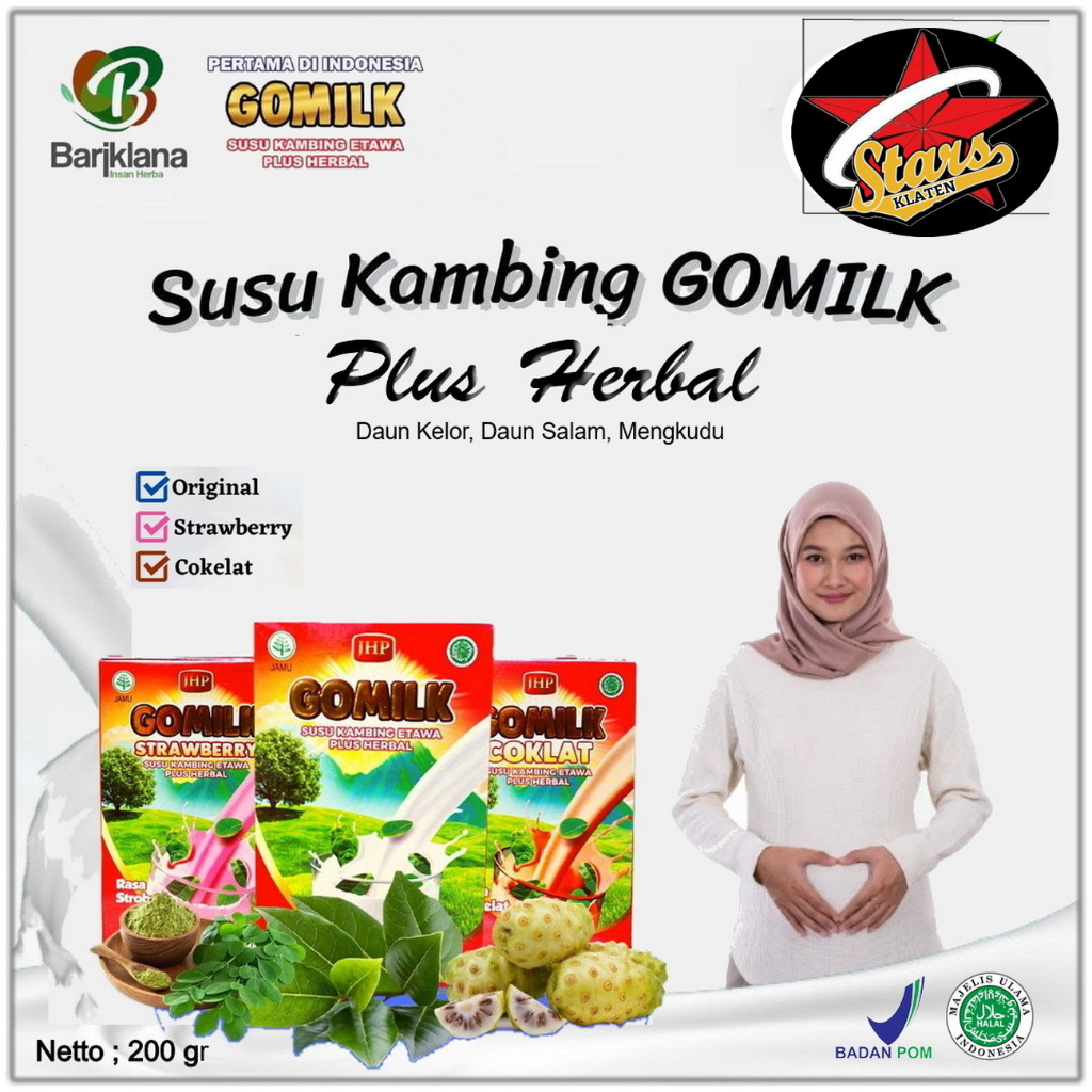 

Gomilk Susu Kambing Etawa plus Herbal Daun Kelor-Salam-Mengkudu