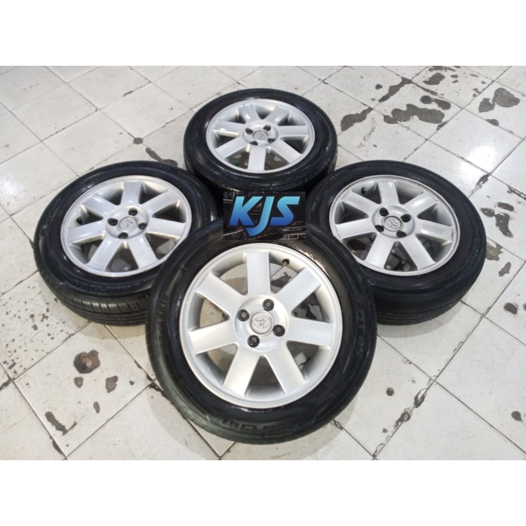 Velg Mobil Bekas Copotan Honda Ring 15 Pcd 4x100 Ban 185/65 R15 Buat Vios Mobilio Freed Yaris City P
