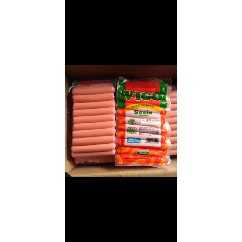 

Vigo sosis rasa sapi dan ayam isi 30 pcs dan 40 pcs
