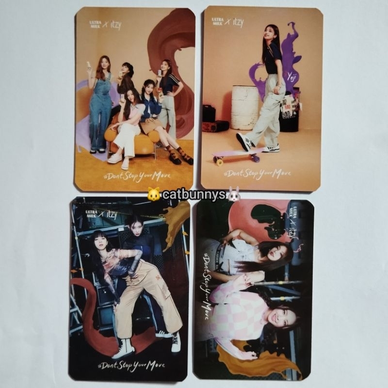 photocard itzy official yeji ryujin lia yuna chaeryeong ultramilk pc ofc unit