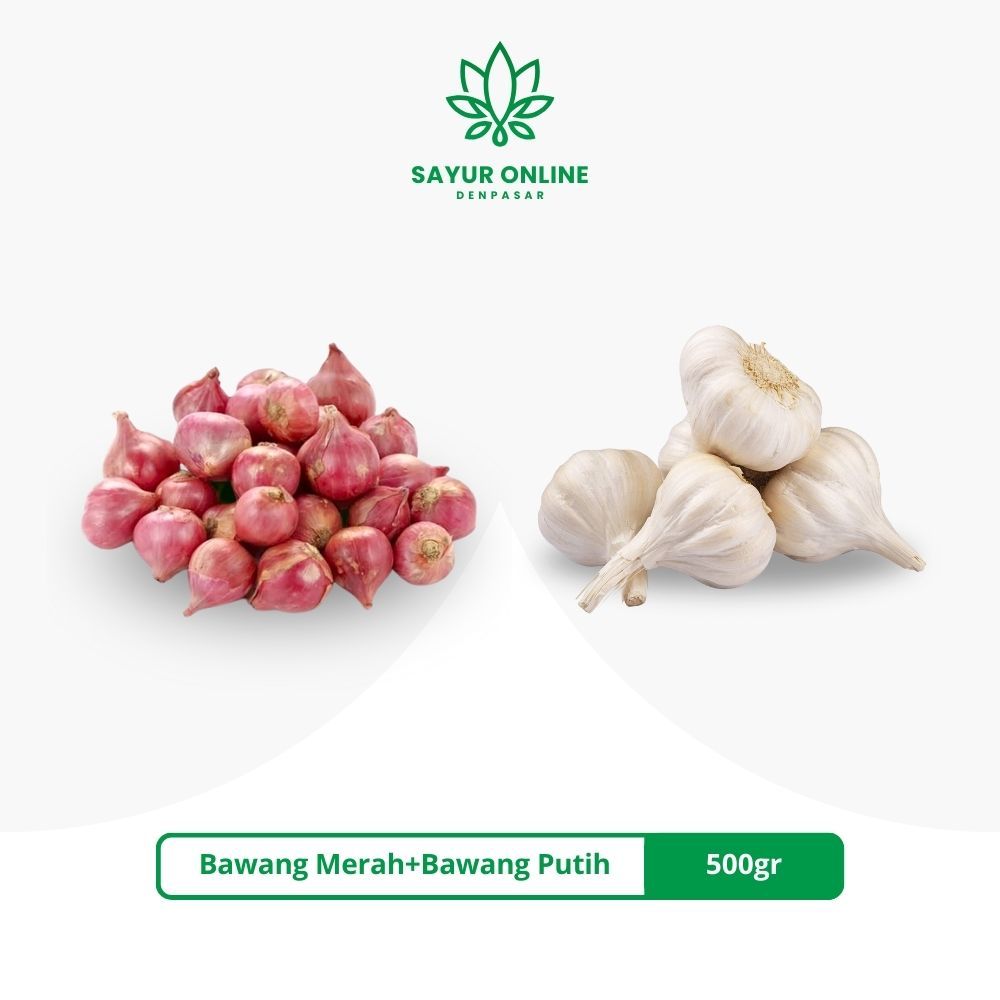 

Bawang Merah+Bawang Putih 500gr - Sayur Online Denpasar