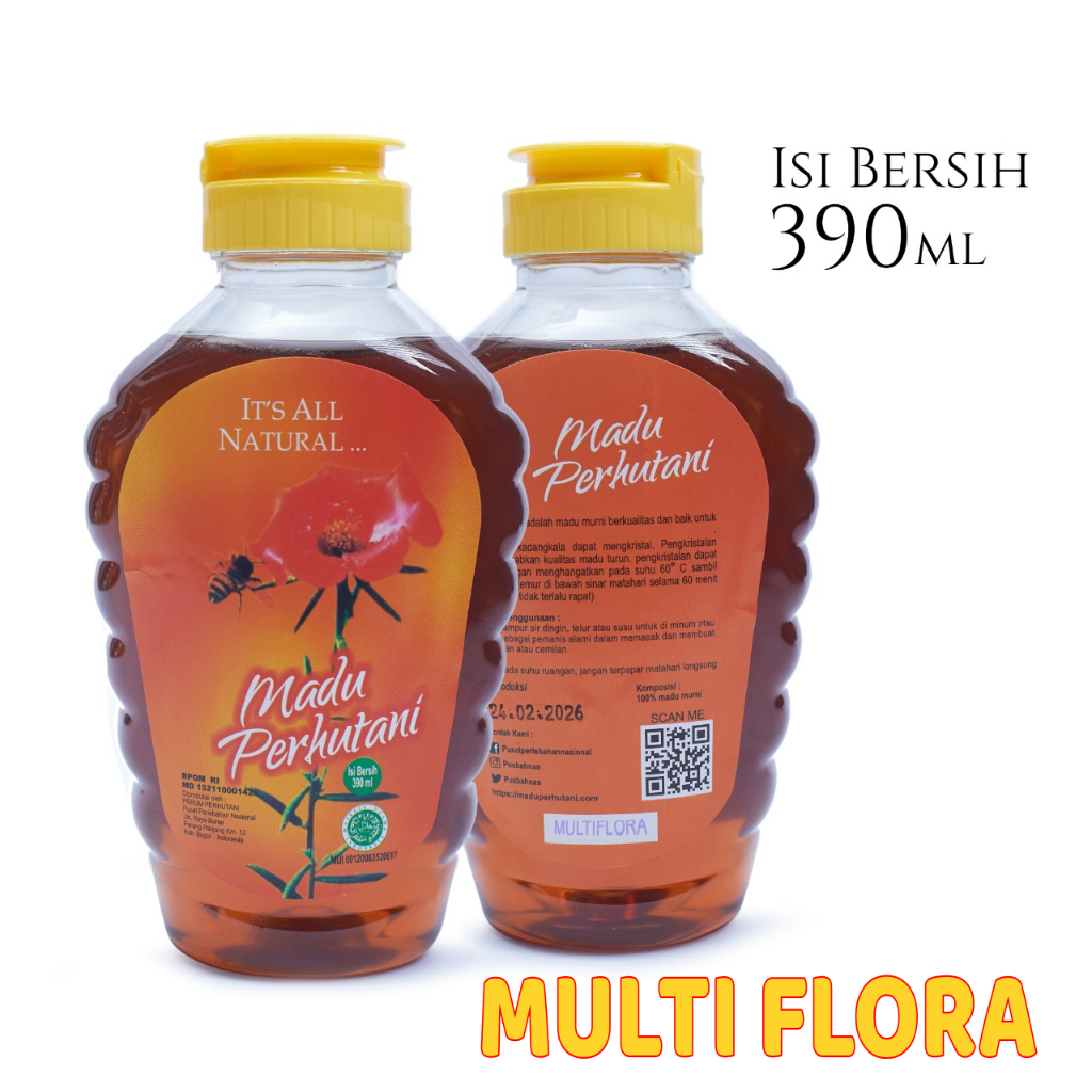 

Madu Asli PERHUTANI MULTIFLORA 390 ml