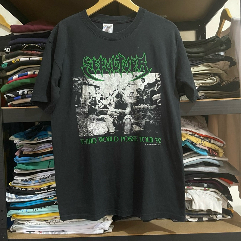SOLD Kaos Sepultura Vintage Third World Pose Tour 1992