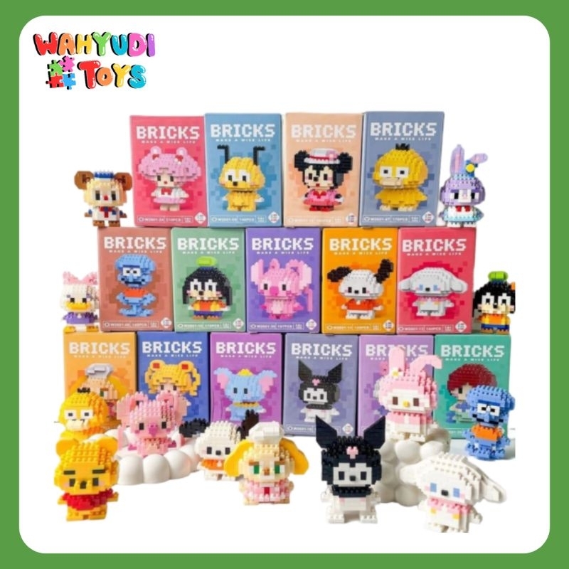 MAINAN LEGO BRICKS MINI BALOK SUSUN KARAKTER - LEGO MINI BALOK