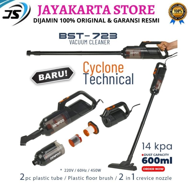 Denpoo BST 723 Handheld Vacuum Cleaner Penghisap Debu Multifungsi 14kPa