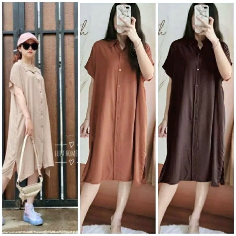 DASTER POLOS FULL KANCING DEPAN RAYON BUSUI VIRAL