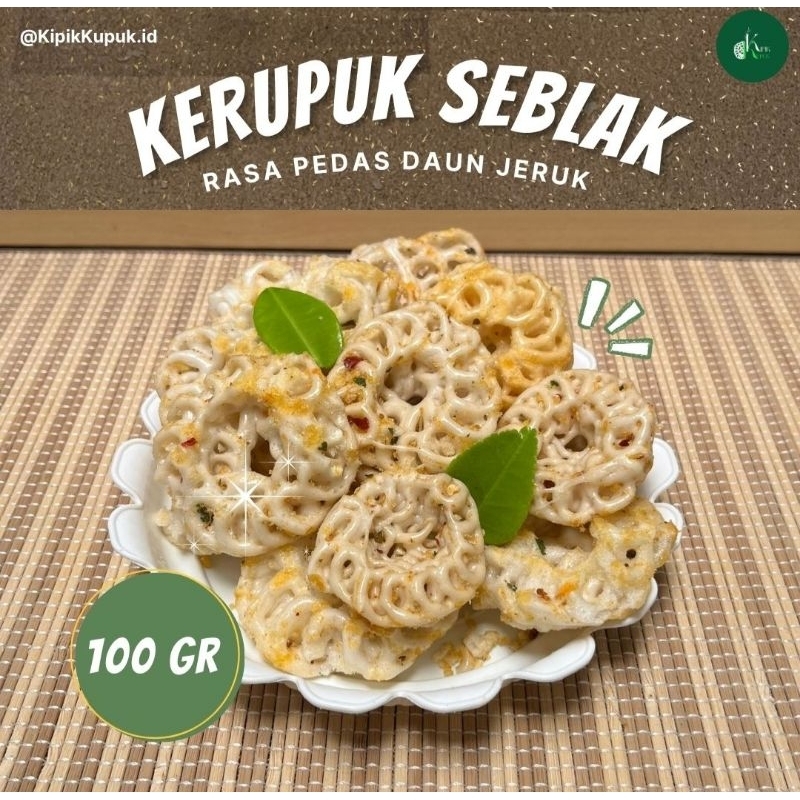 

Kerupuk Seblak Kering Pedas dengan daun jeruk KipikKupuk