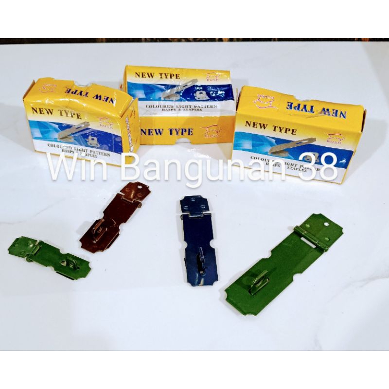 Cantolan Gembok Warna Warni/Gantungan Gembok/Grendel Overval