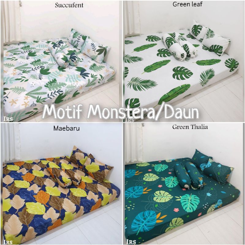 SPREI HOMEMADE MOTIF MONSTERA/LEAF/DAUN
