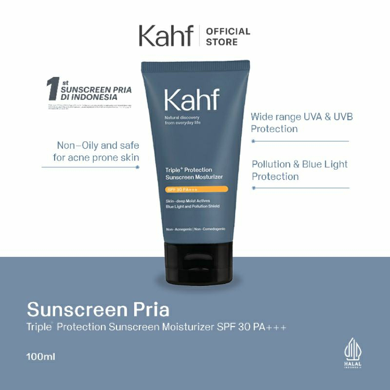 Kahf sunscreen pria spf 30 30ml