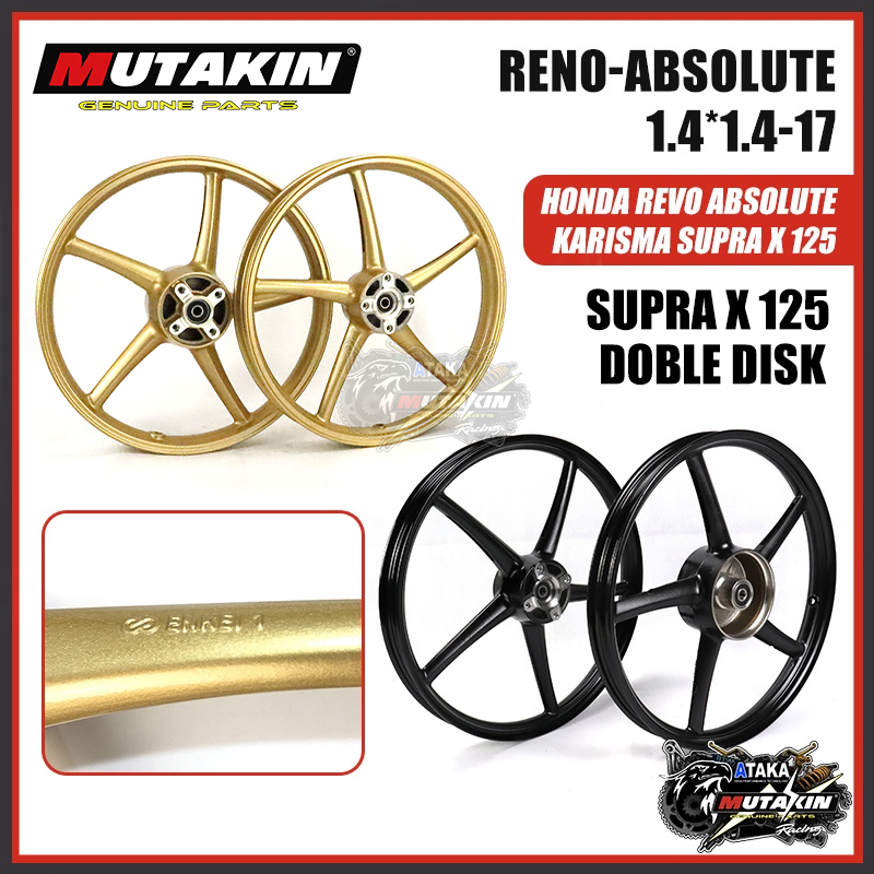 Neo MUTAKIN velk sp 522 racing velg pelek HONDA Karisma Supra x 125 doble disk sonic 125 Revo lama