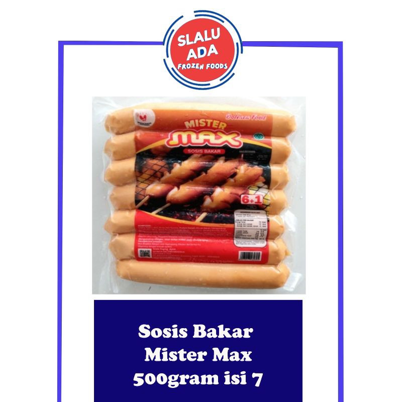 

sosis mister max sosis bakar isi 7berat 500 gram