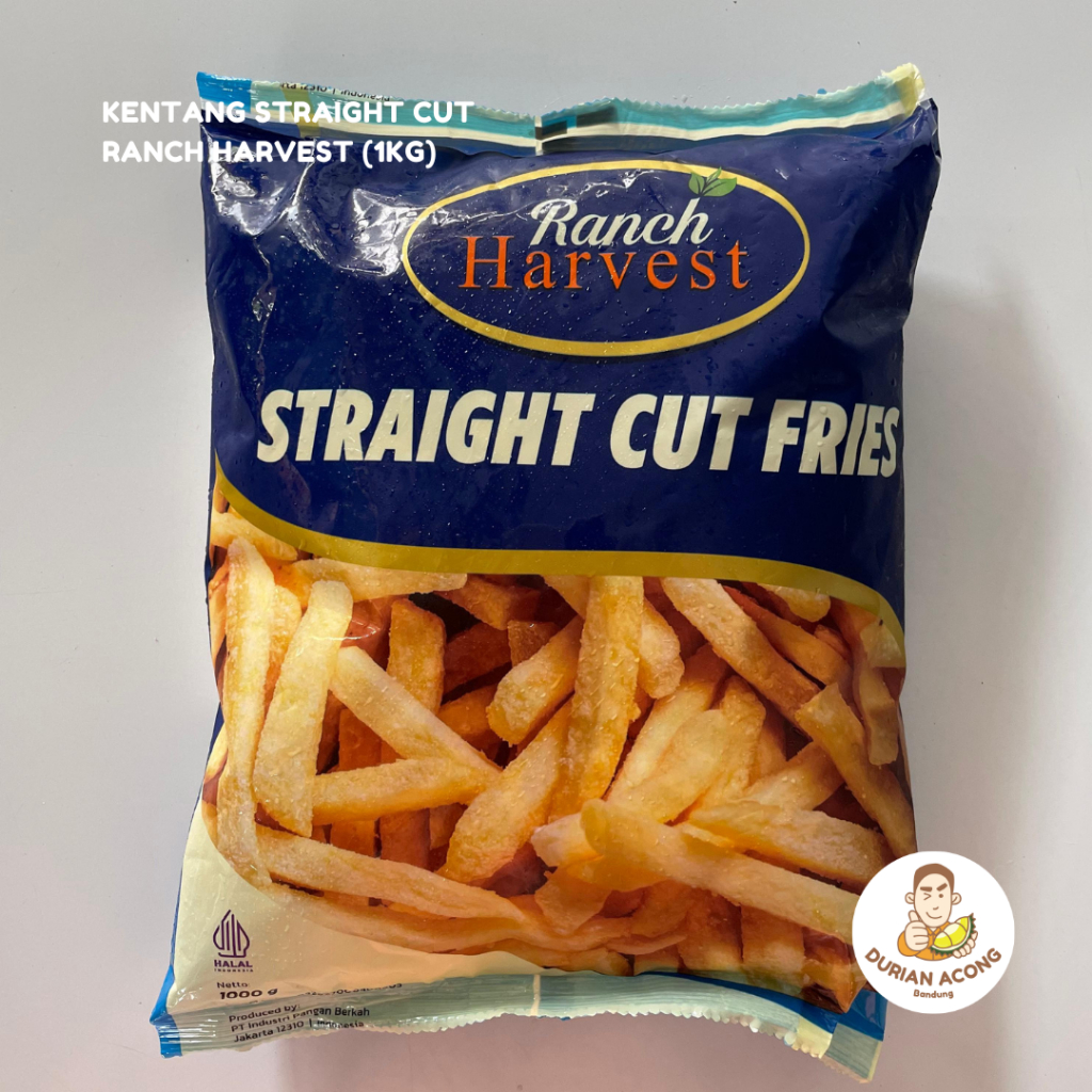 

Ranch Harvest Straight Cut French Fries | Kentang Goreng Straight Cut 1 kg - Straight Cut