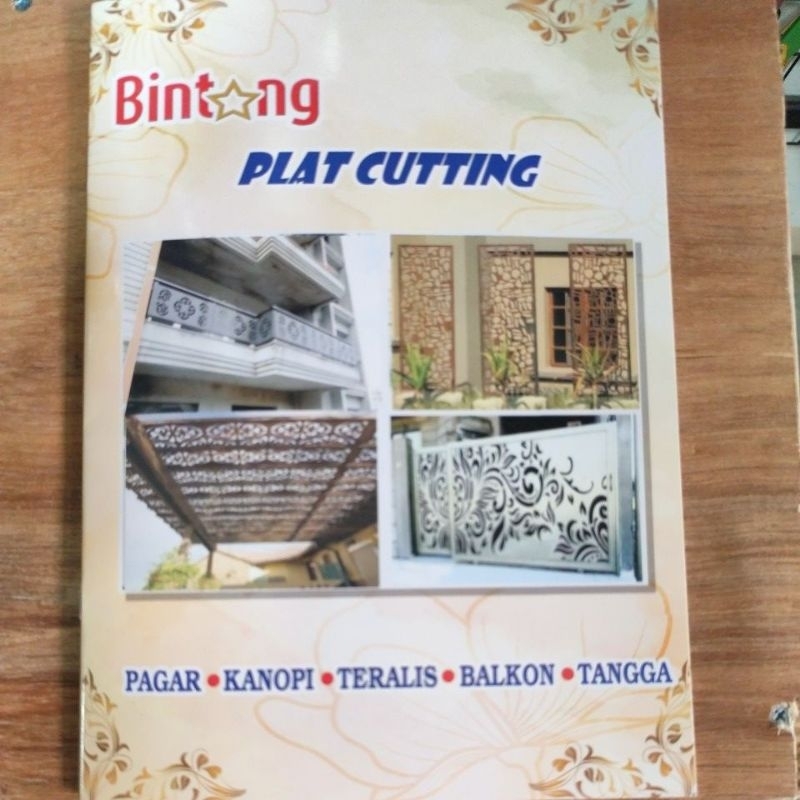 Buku katalog tralis pagar balkon railling canopy MINIMALIS MODERN cutting plat