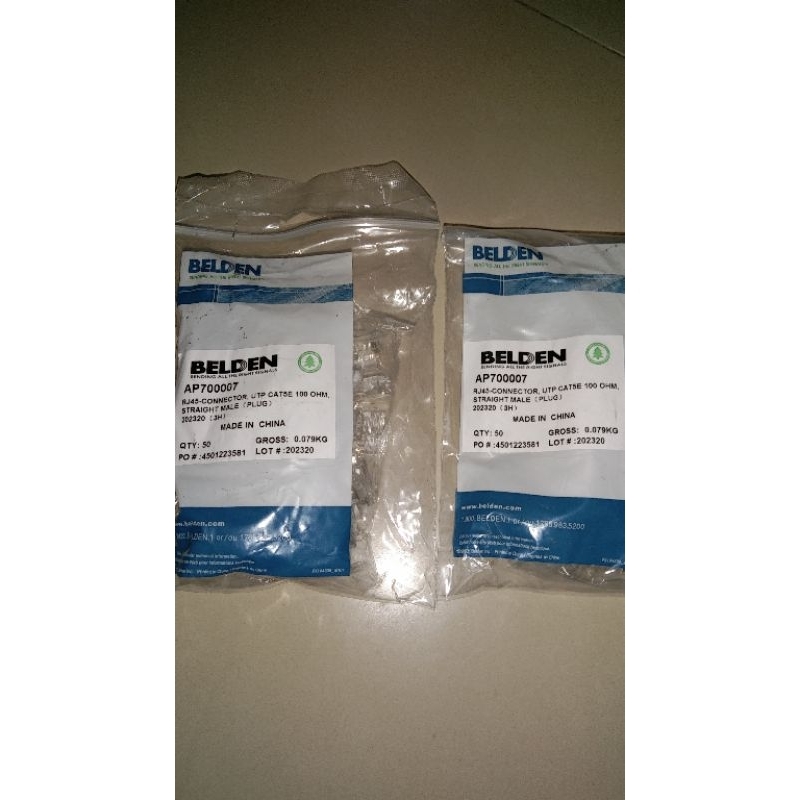 RJ45 BELDEN CAT 5 (ISI 50PCS)