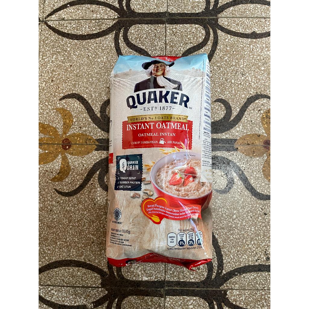 

Quaker Instant Oatmeal 800 gr (FREE BUBBLE WRAP & KARDUS)