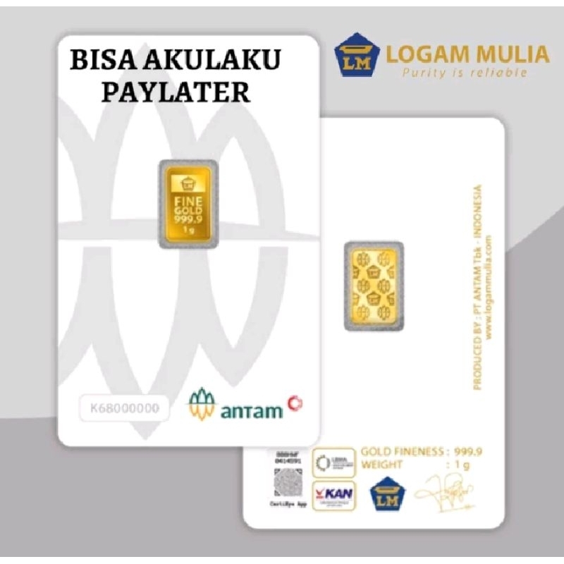 Logam mulia 1 Gram antam
