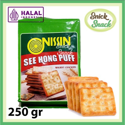 

Nissin See Hong Puff 250 gr Biskuit Malkist Crackers Manis