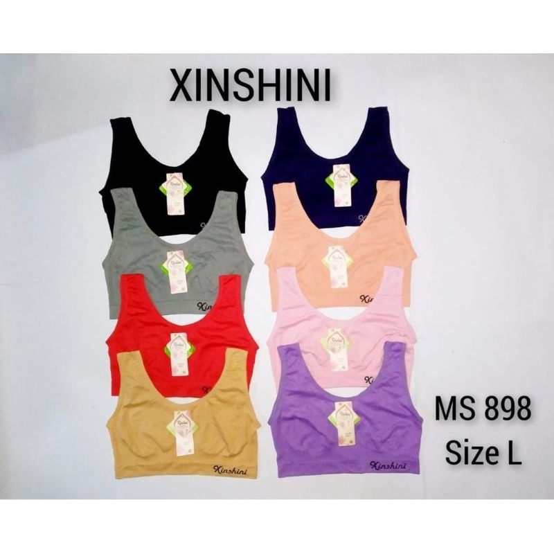 MINISET XINSHINI BRA JUMBO RAJUT WANITA BRA REMAJA TANPA BUSA SIZE L