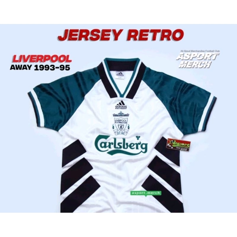 JERSEY BOLA RETRO LIVERPOOL AWAY 1993 1995 SOCCER JERSEY LIVERPOOL IMPORT