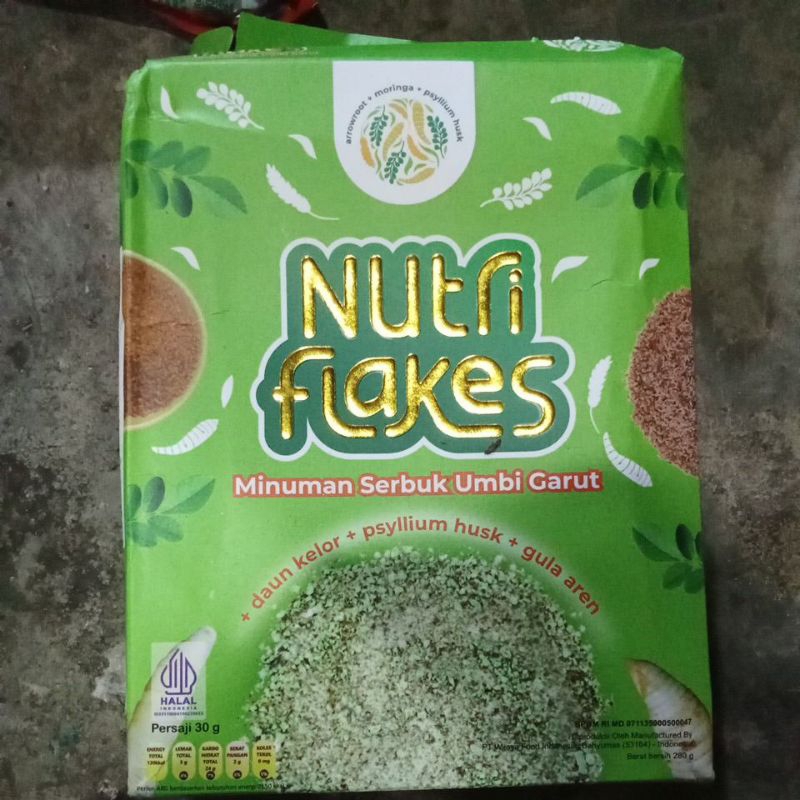 

NUTTRI FLAKES minuman serbuk umbi garut