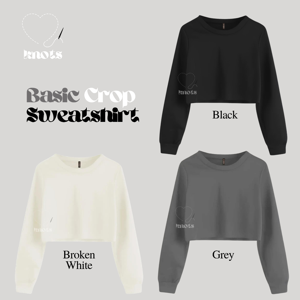 Basic Crop Polos Hoodie