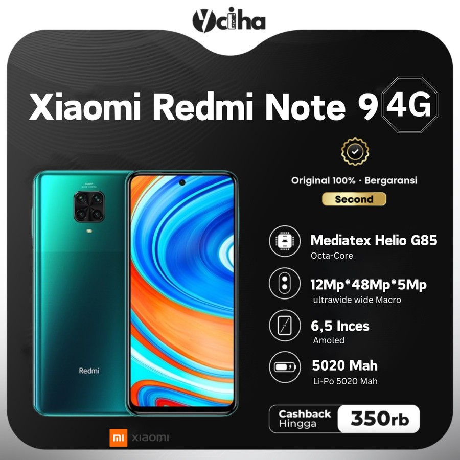 Xiaomi Redmi Note 9 6/128GB Second Normal