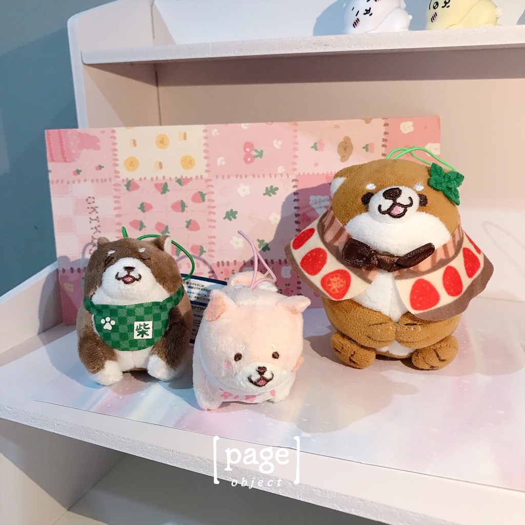 Shiba SK Japan Edition (Strawberry, Wink, Sakura) [New] - Plush Doll Boneka Keyring Ganci Keychain