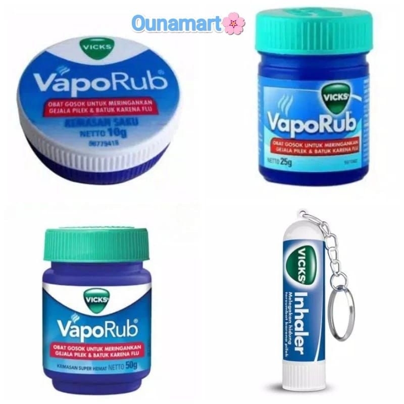 VICKS INHALER 0.5ml / VICKS VAPORUB 10GR_25GR_ 50GR