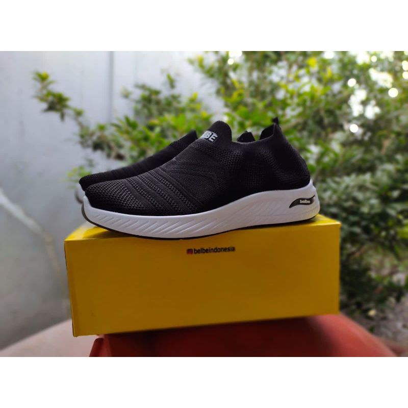 Sepatu Belbe slip on BLACK for women